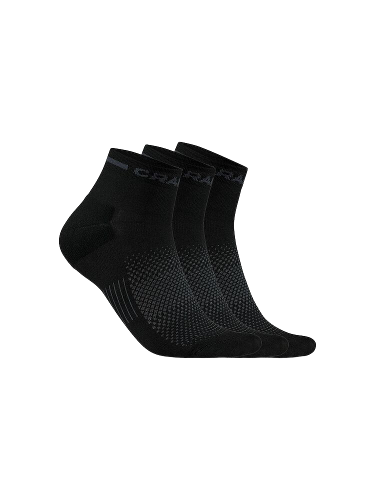 CRAFT CORE DRY MID 3-PAK ANKELSTRØMPER